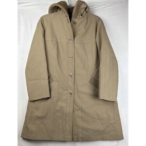 Vtg Forecaster Boston Heavy Trench Coat Orlon Fur Lined Women S/M 9/10 Vintage